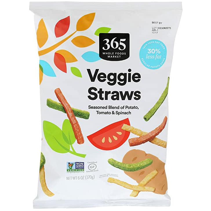 Oasis Fresh 365 by Whole Foods Market, Straws Veggie, 6 Ounce