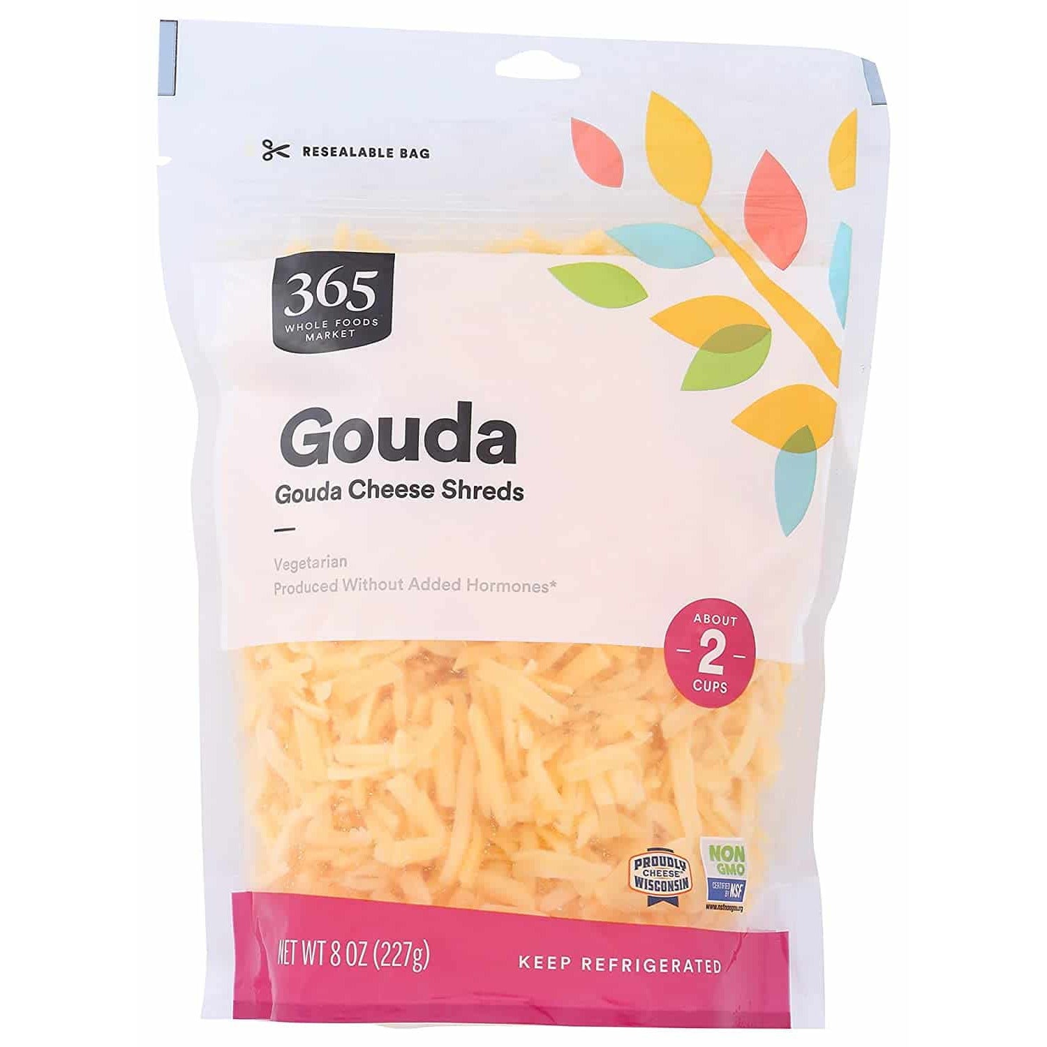 Oasis Fresh Cheese Shreds, Gouda, 8 Ounce
