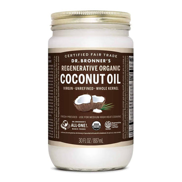 Oasis Fresh Dr. Bronner's Regenerative Organic Coconut Oil, 30 Oz
