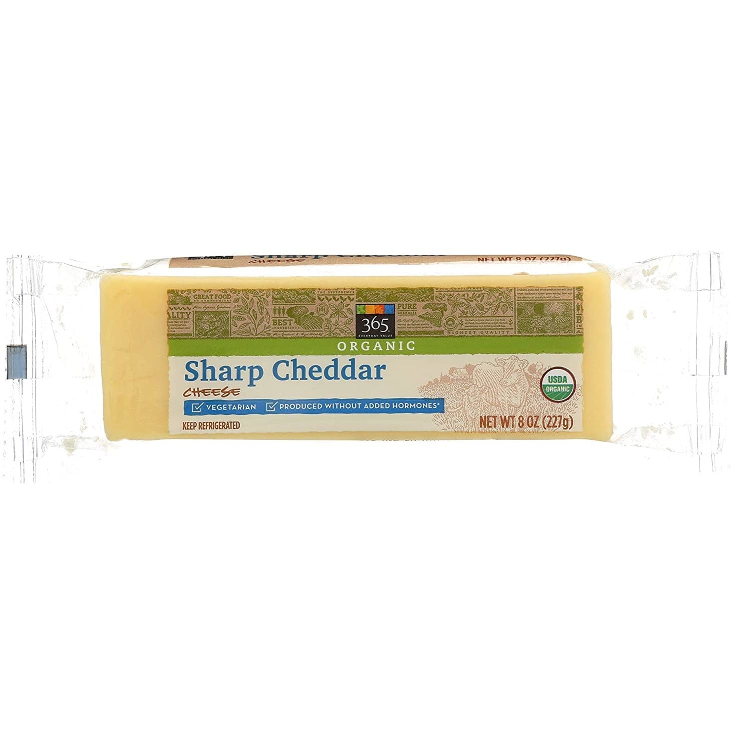 Organic Sharp Cheddar, Bar, 8 oz