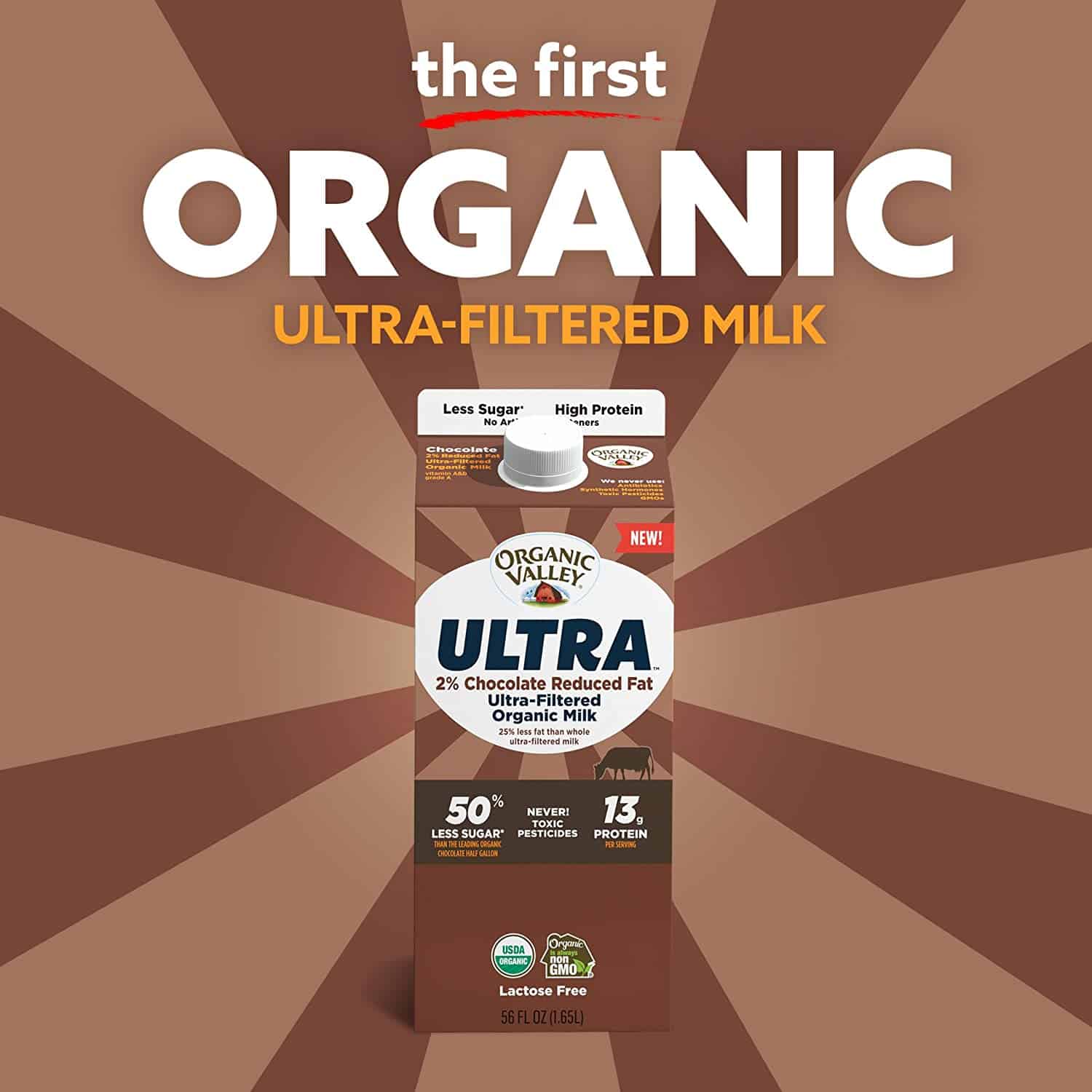 Organic Valley Ultra 2% Reduced Fat Lactose Free Chocolate Milk
