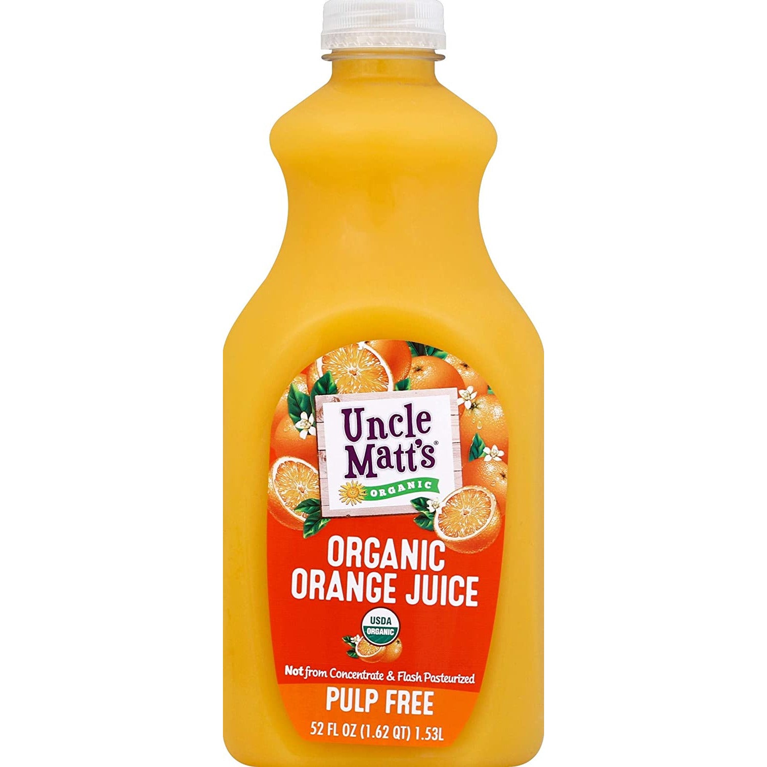 Uncle Matt's Organic Orange Juice Pulp Free 52 fl oz (1.54L)