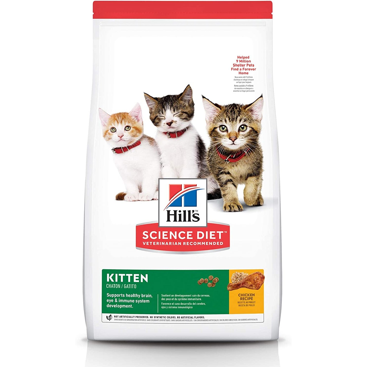 Hill's Science Diet Chicken Recipe Dry Kitten Food, 15.5lbs., Bag