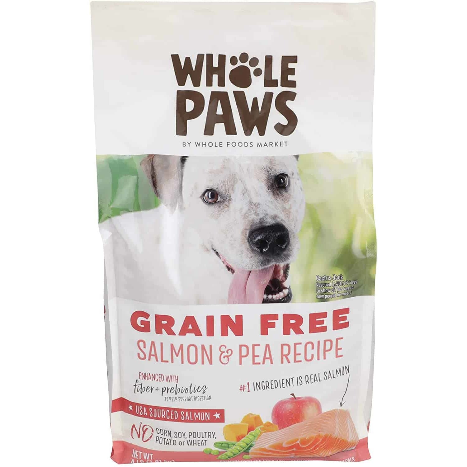 Whole Paws, Dog Food Dry Salmon Peas, 64 Oz.