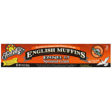 Flourless Sprouted Grain English Muffin 16 oz Frozen