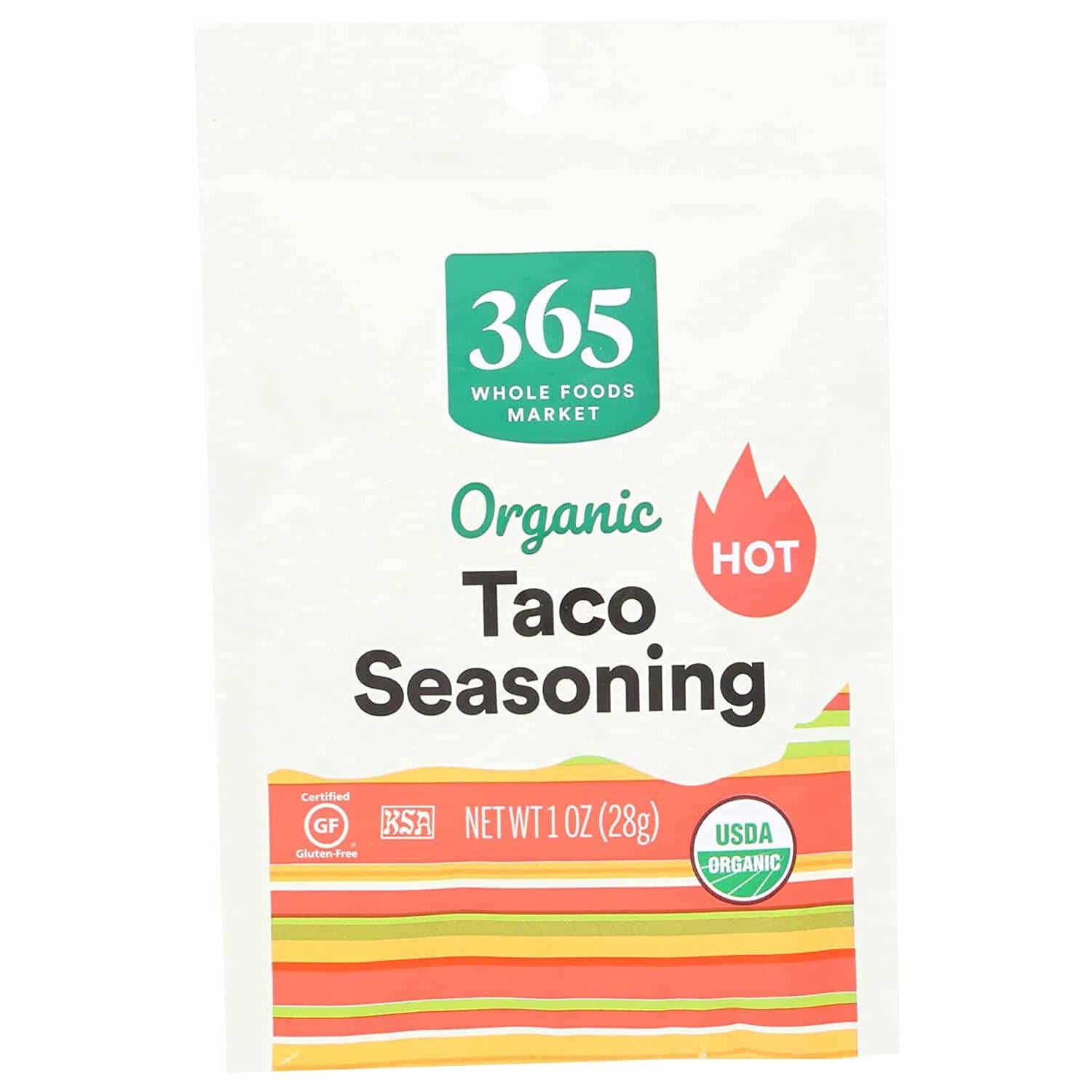 Organic Taco Seasoning, Hot, 1 Ounce