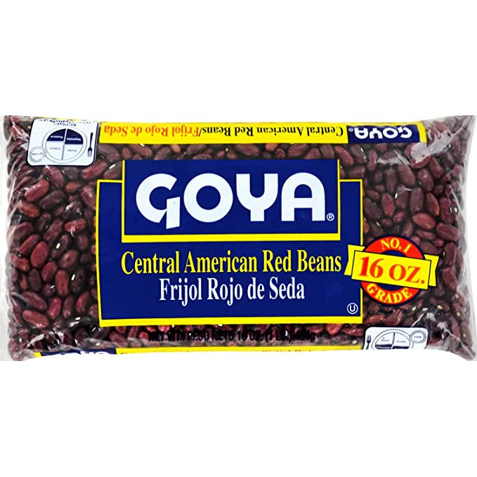 Goya Central American Red Beans, Dry, 1 Pound Bag