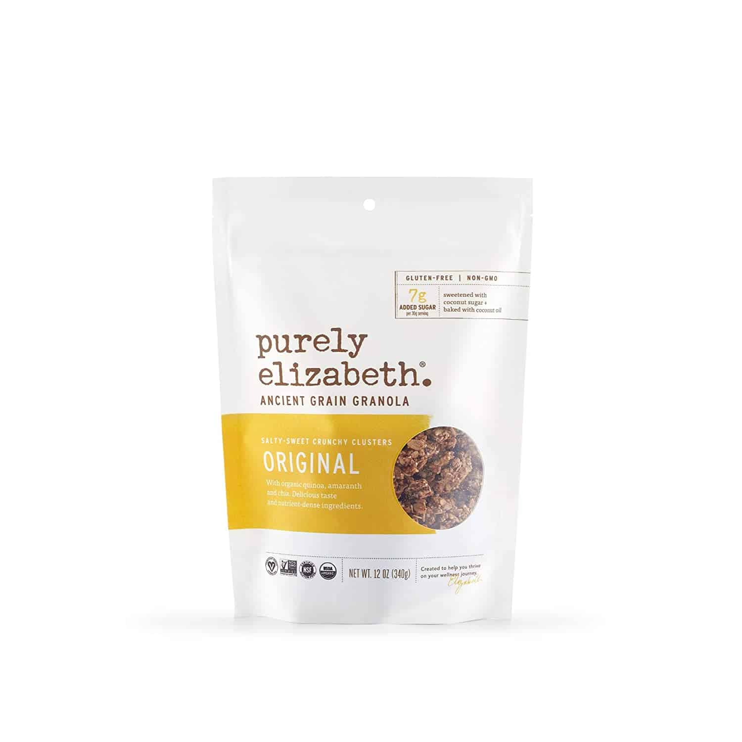 Purely Elizabeth, Organic Ancient Grain Granola, Original, 12 Oz