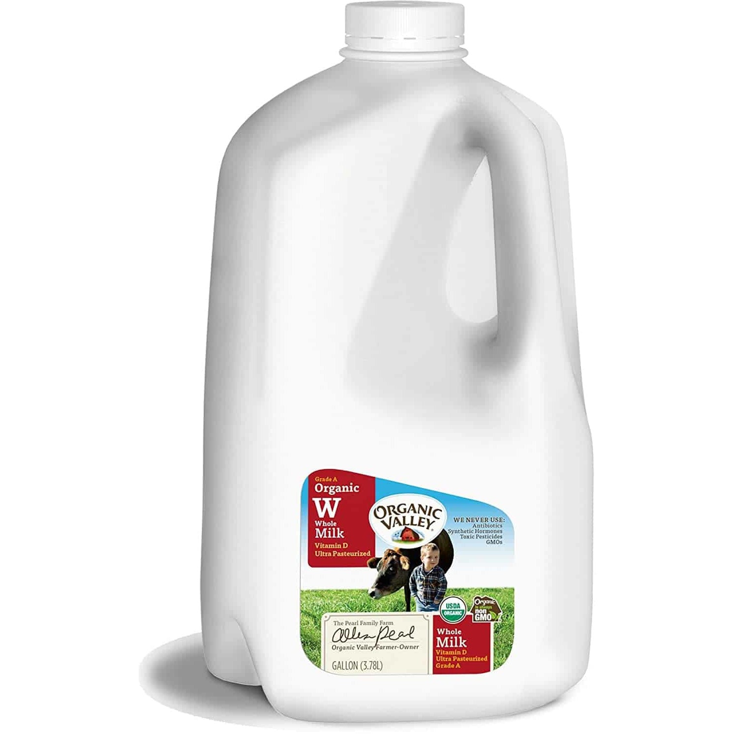 Organic Whole Milk, Organic Valley Ultra Pasteurized Gallon, 128 fl oz
