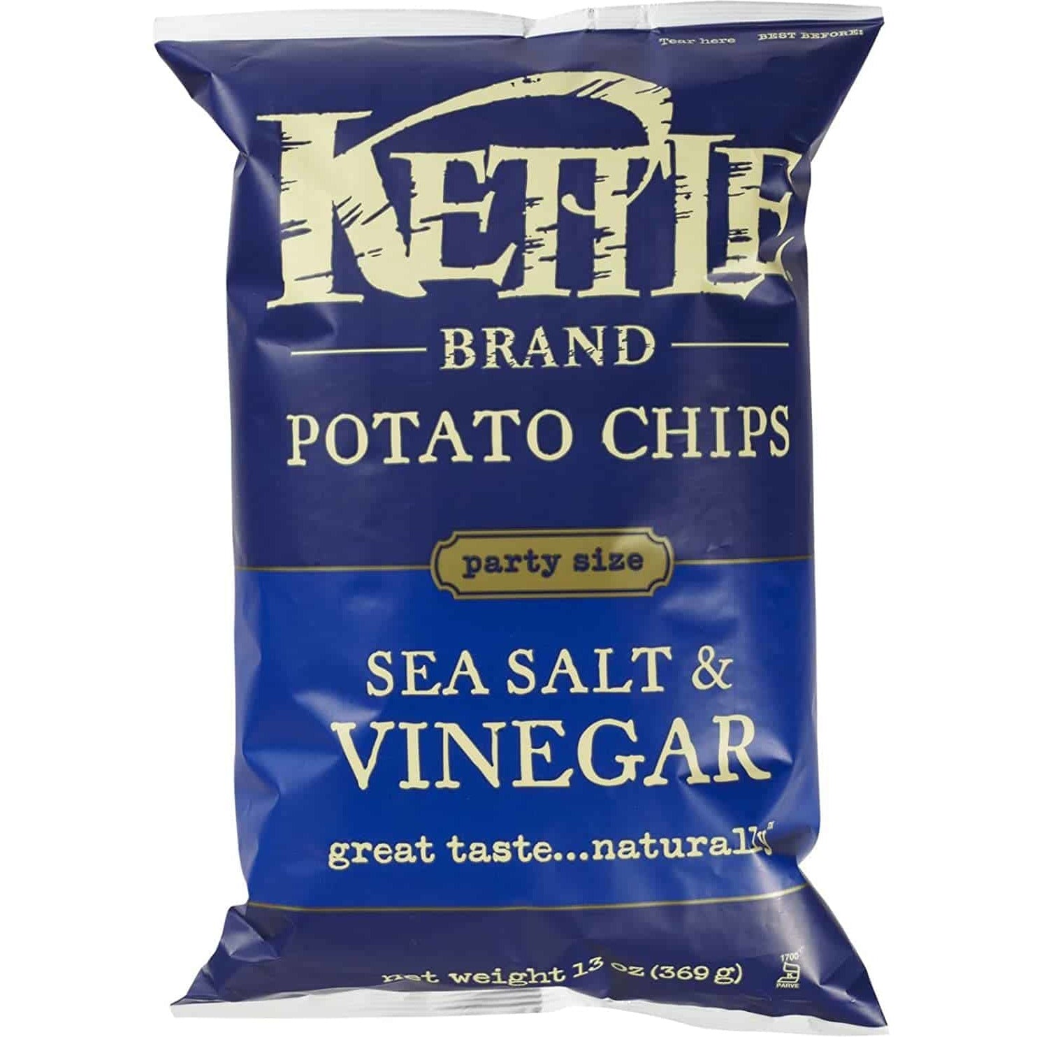 KETTLE FOODS Salt And Vinegar Potato Chips, 13 OZ