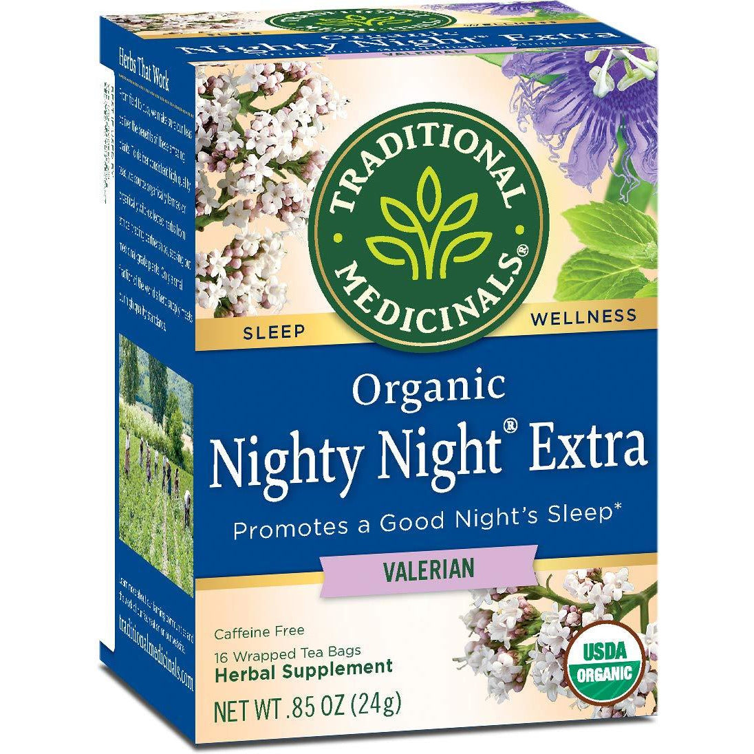 Traditional Medicinals Nighty Night Valerian Relaxation Tea, 16ct