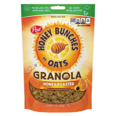Post Honey Bunches of Oats Honey Roasted Granola, 11 oz, 6Count