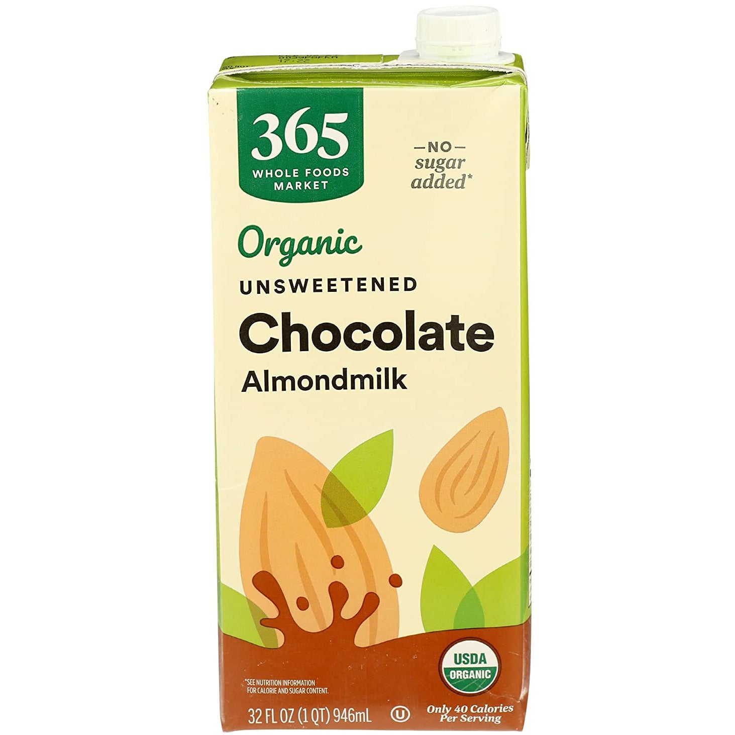 Milk Almond Unsweetened Chocolate Organic, 32 Fl Oz