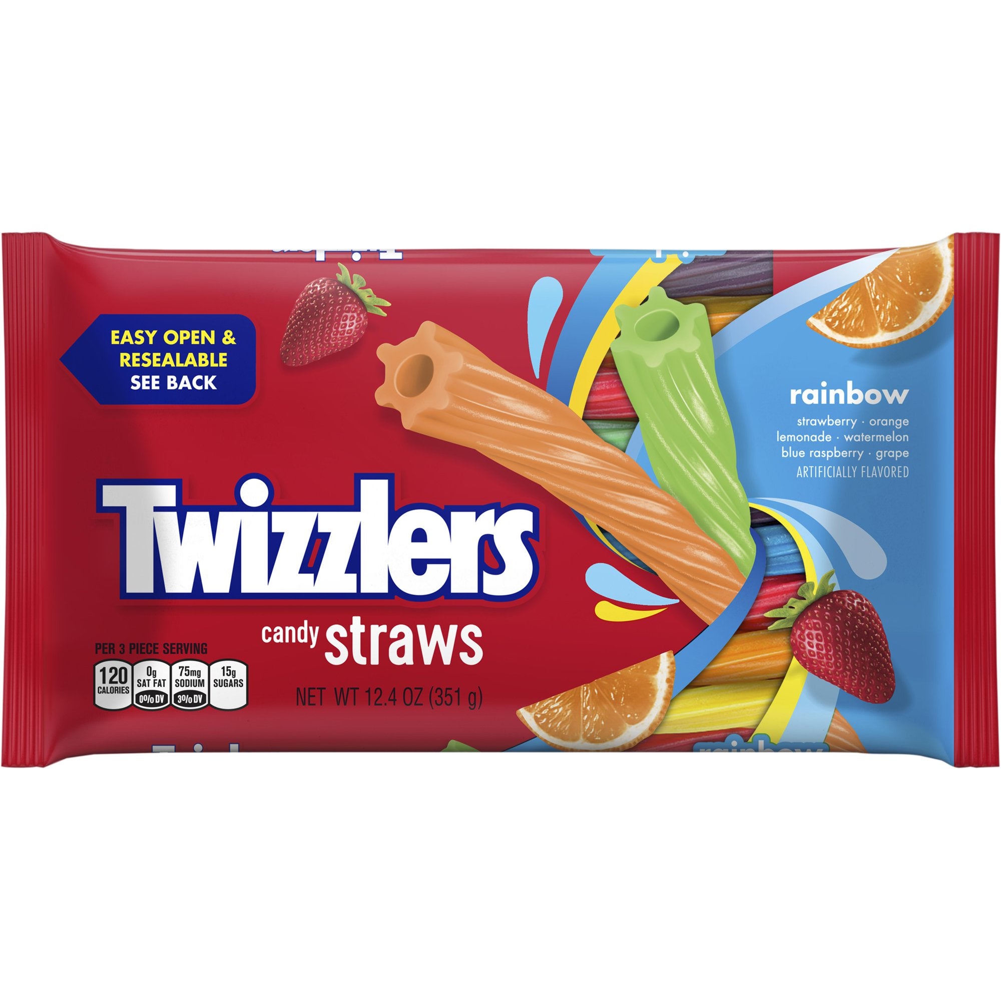 Twizzlers, Rainbow Twists Licorice Chewy Candy, 12.4 Oz.