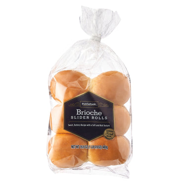 Marketside Brioche Slider Rolls, 16.9 oz, 12 Count