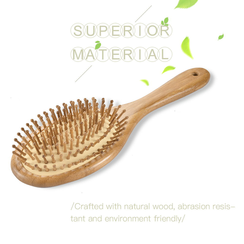 Wooden Hair Brush Detangling Scalp Massage Brush
