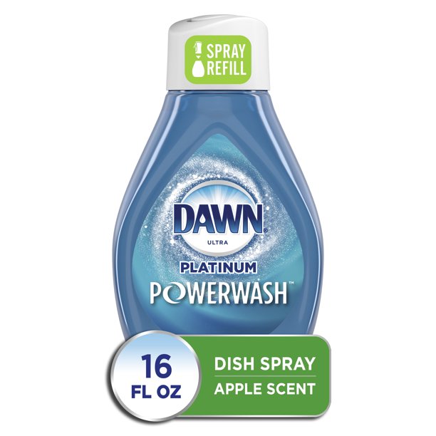 Dawn Platinum Powerwash Dish Spray, Dish Soap, Apple Scent refill, 16 fl oz