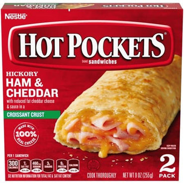Hot pockets ham and cheddar 2 pack