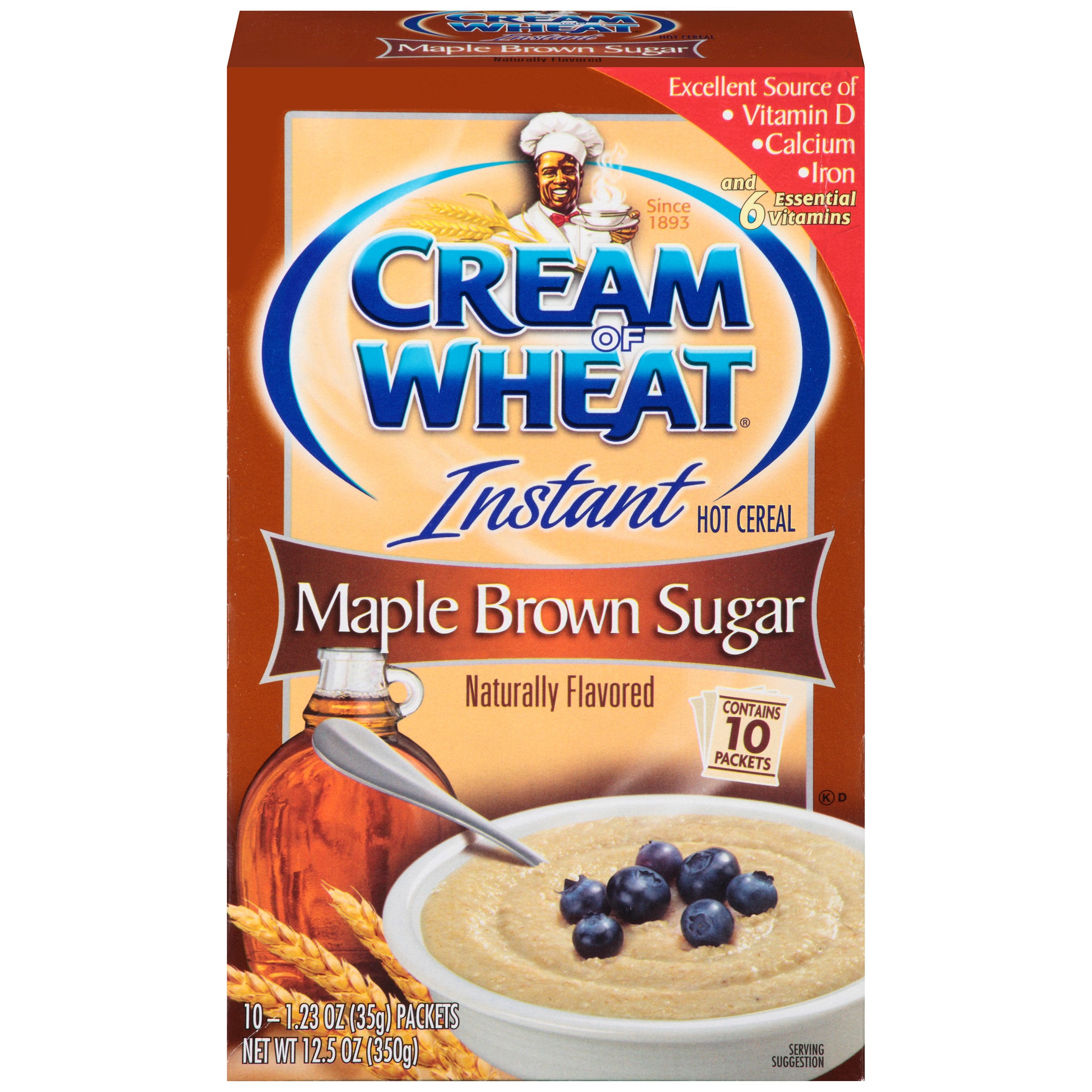 Cream of Wheat® Maple Brown Sugar Instant Hot Cereal 10-1.23 oz.