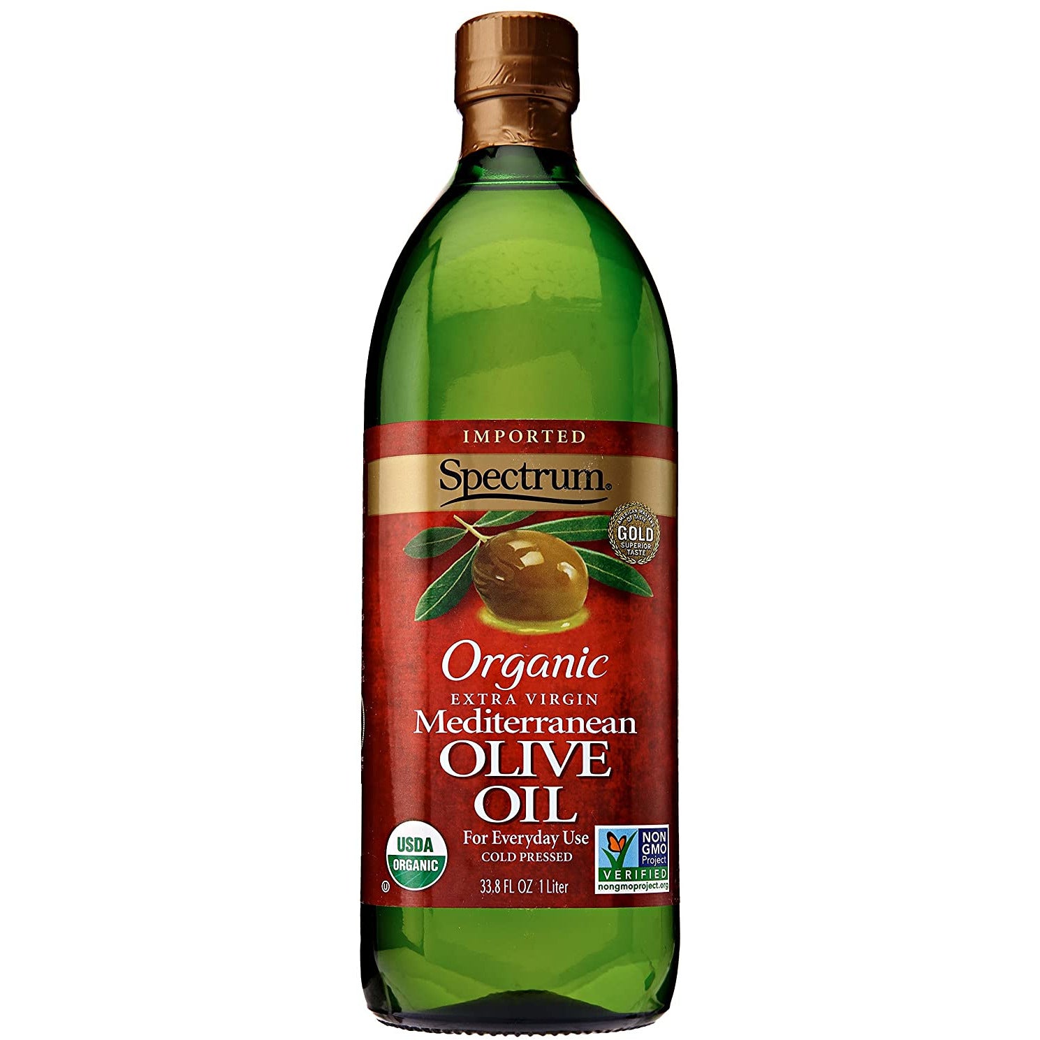 Spectrum Naturals Mediterranean Extra Virgin Olive Oil, 33.8oz