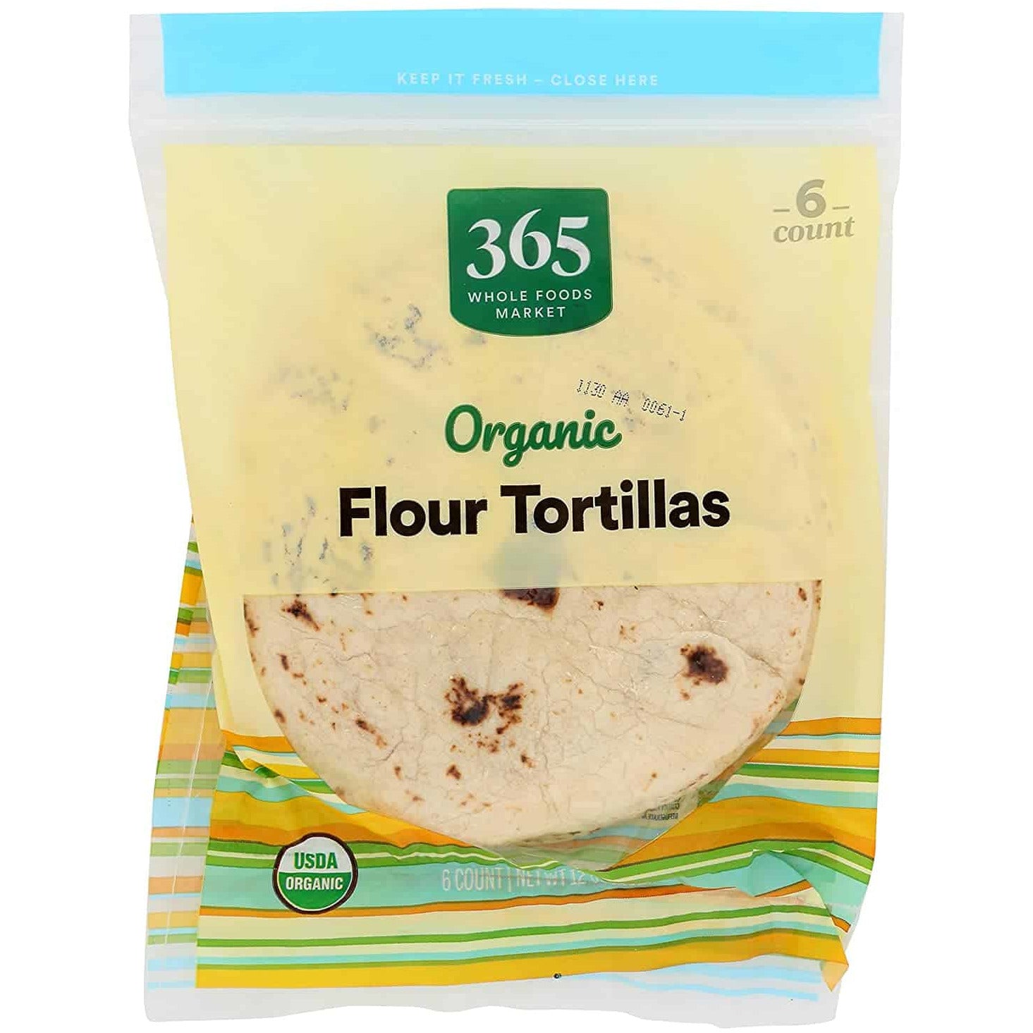Oasis Fresh, Organic Flour Tortillas, 6 ct