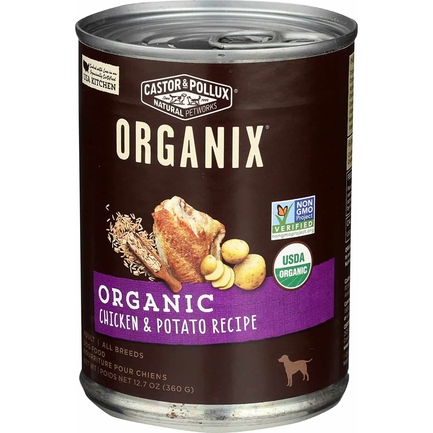 Organix, Organic Chicken &amp; Potato, 12.7 oz, Canned Dog Food