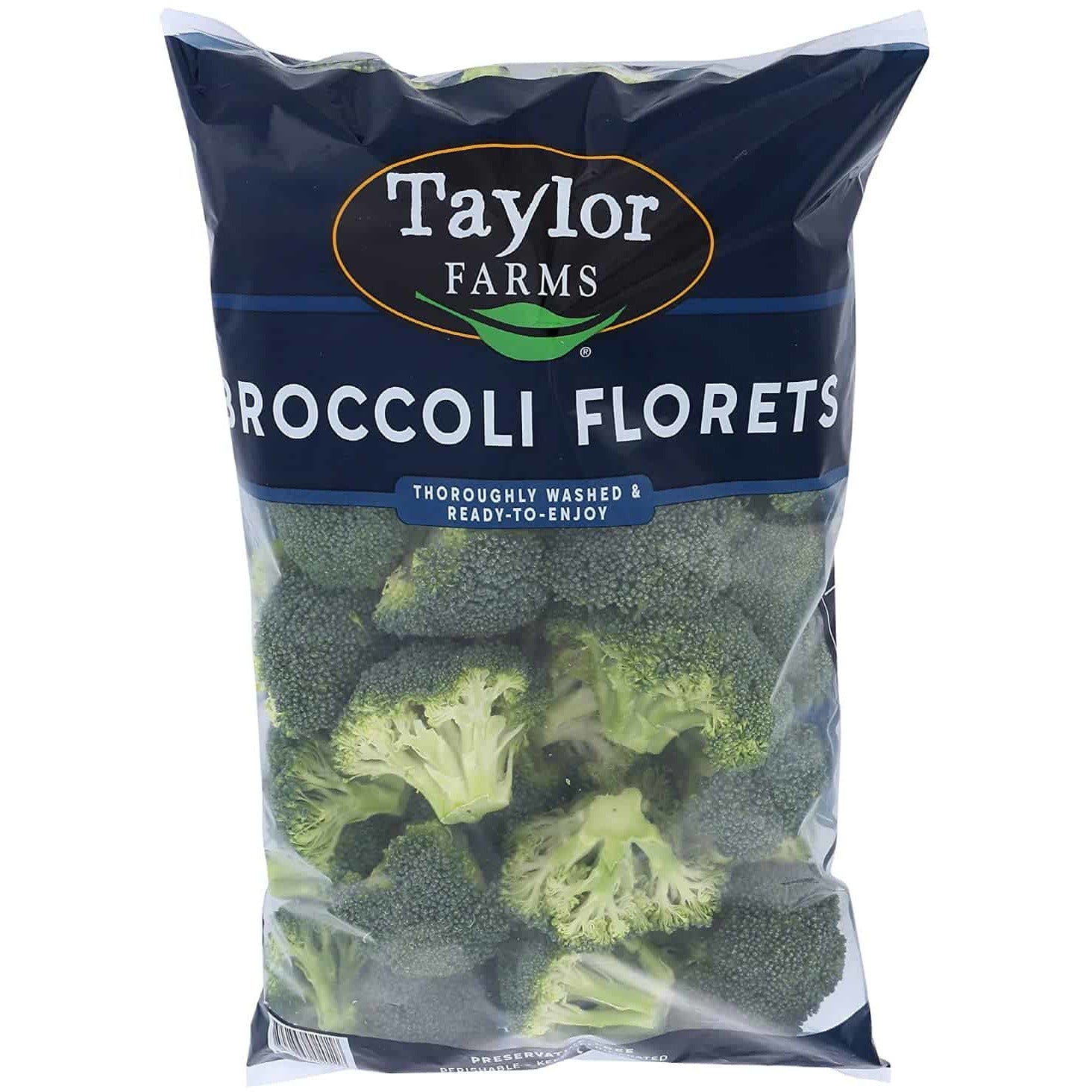 Taylor Farms, Broccoli Floret Bag Conventional, 32 Ounce