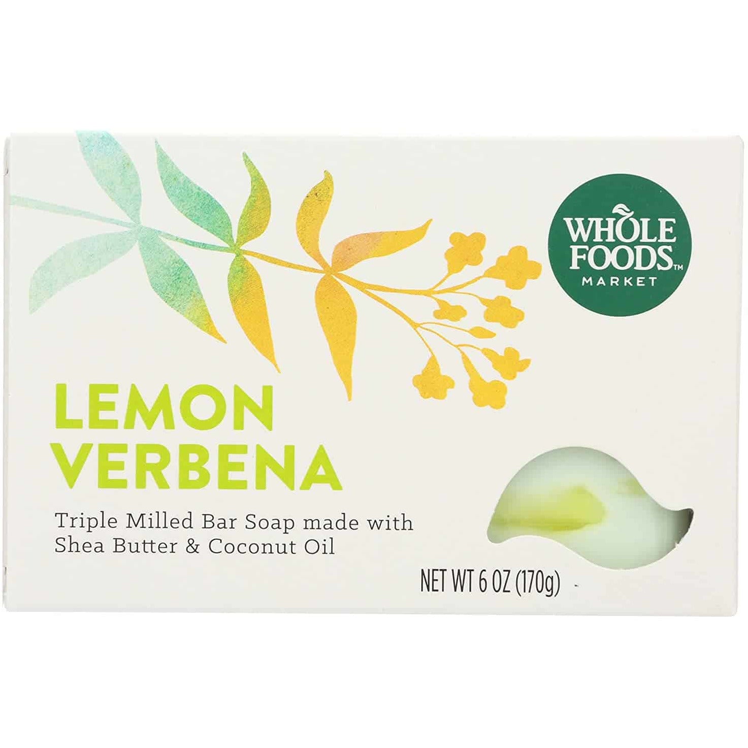 Whole Foods Market, Triple Milled Soap, Lemon Verbena, 6 oz