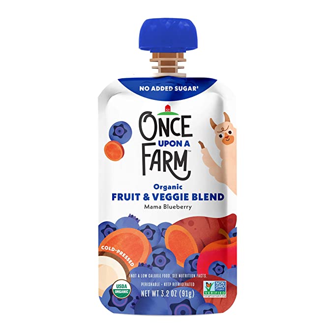 Once Upon a Farm, Organic Mama Bear Blueberry, 3.2 Ounce