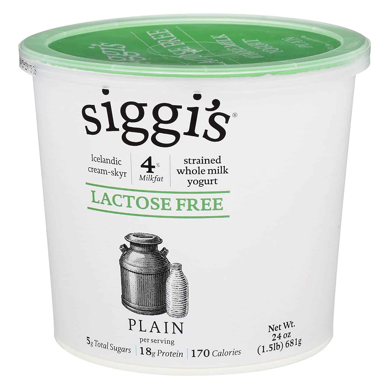 Siggi's, Skyr Lactose Free Yogurt: Plain, 24 Oz.