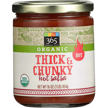 Organic Thick &amp; Chunky Hot Salsa, 16 Oz