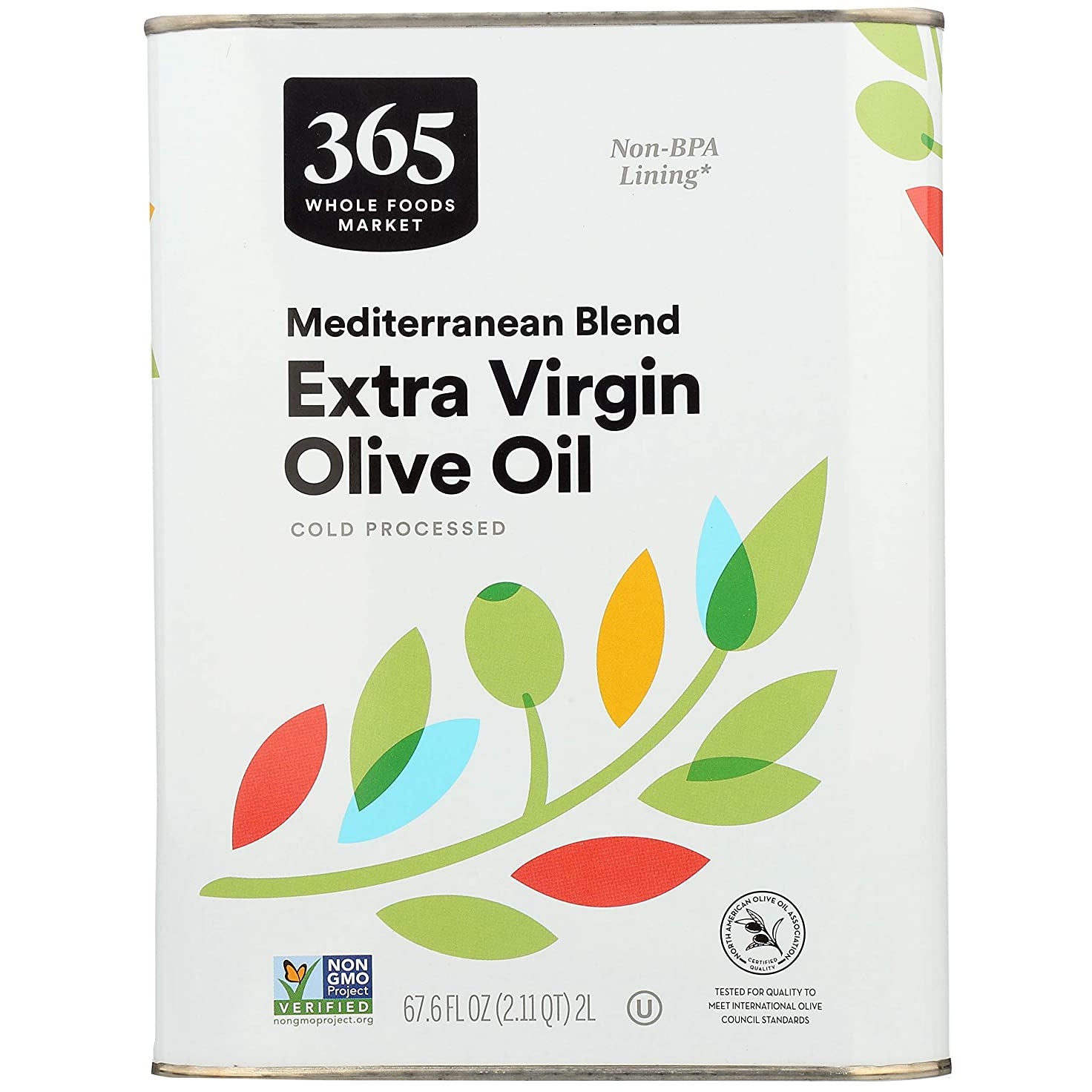 Extra Virgin Olive Oil, Mediterranean Blend, 67.6 Fl Oz