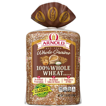 Arnold Whole Grain and Whole Wheat Bread, 24 oz.