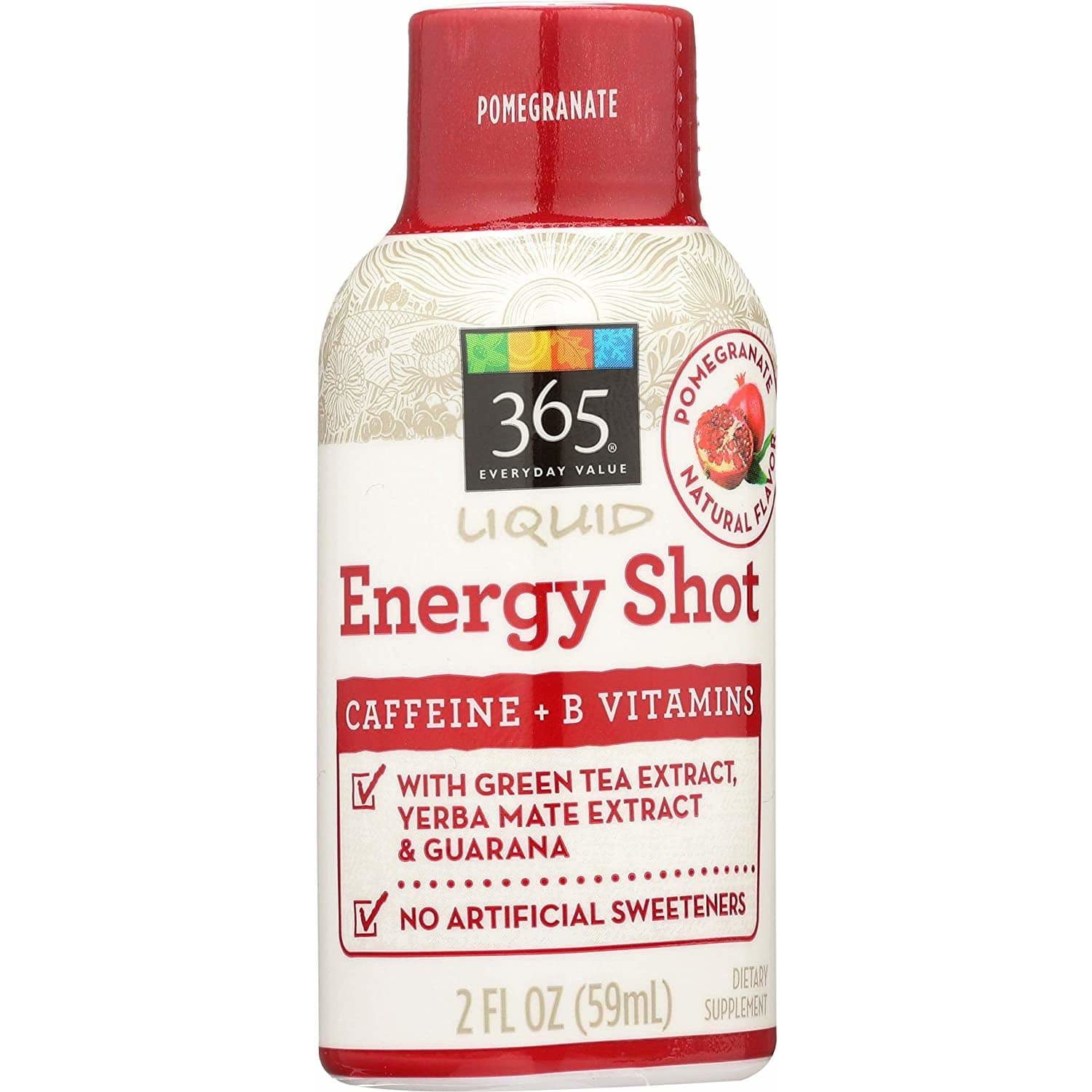 Liquid Energy Shot, Natural Pomegranate Flavor, 2 fl oz