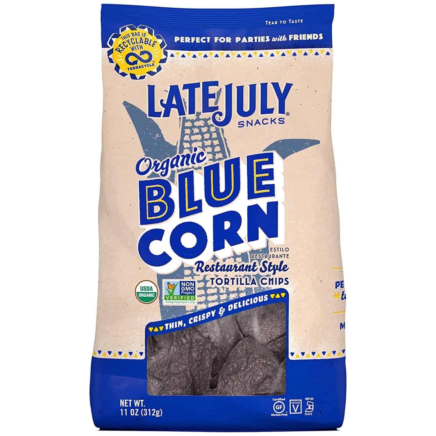 Late July, Corn Chip Blue Restaurant Style, 11oz