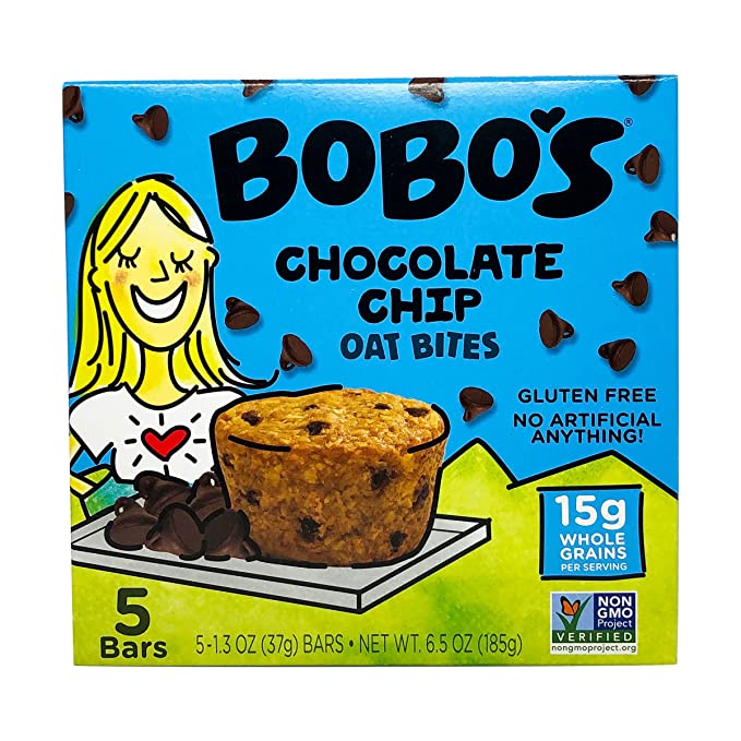 Oasis Fresh Bobo's Oat Bites, Original with Chocolate Chips, 1.3 Ounce (5 Count Box)