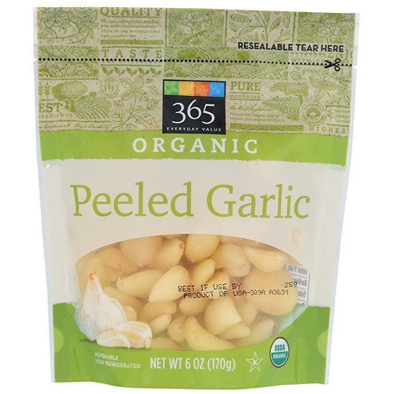 365 by Whole Foods Market, Garlic Peeled 6Oz Organic, 6 Ounce