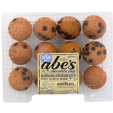 Abe's, Vegan Chocolate Chip Mini Muffins, 12 Pack