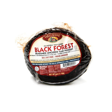 Wellshire Farms, Pork Ham Nugget Black Forest Smoked Uncured, 28 Ounce