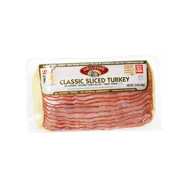 Wellshire Farms, Classic Sliced Turkey Bacon, 12 oz