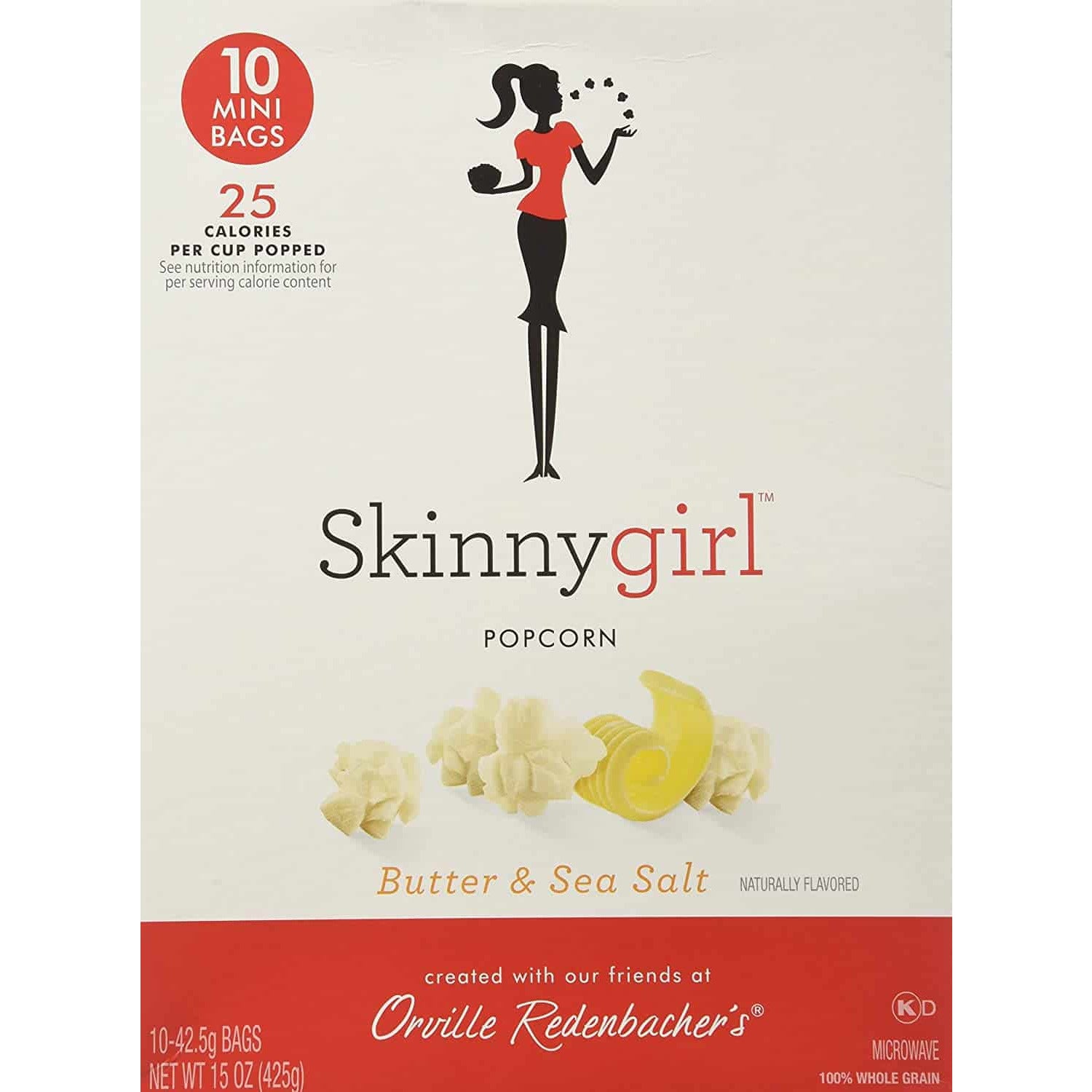 Skinny Girl along with Orville Redenbacher Microwave Popcorn, Butter & Sea Salt, 10 Count (Pack of 2)