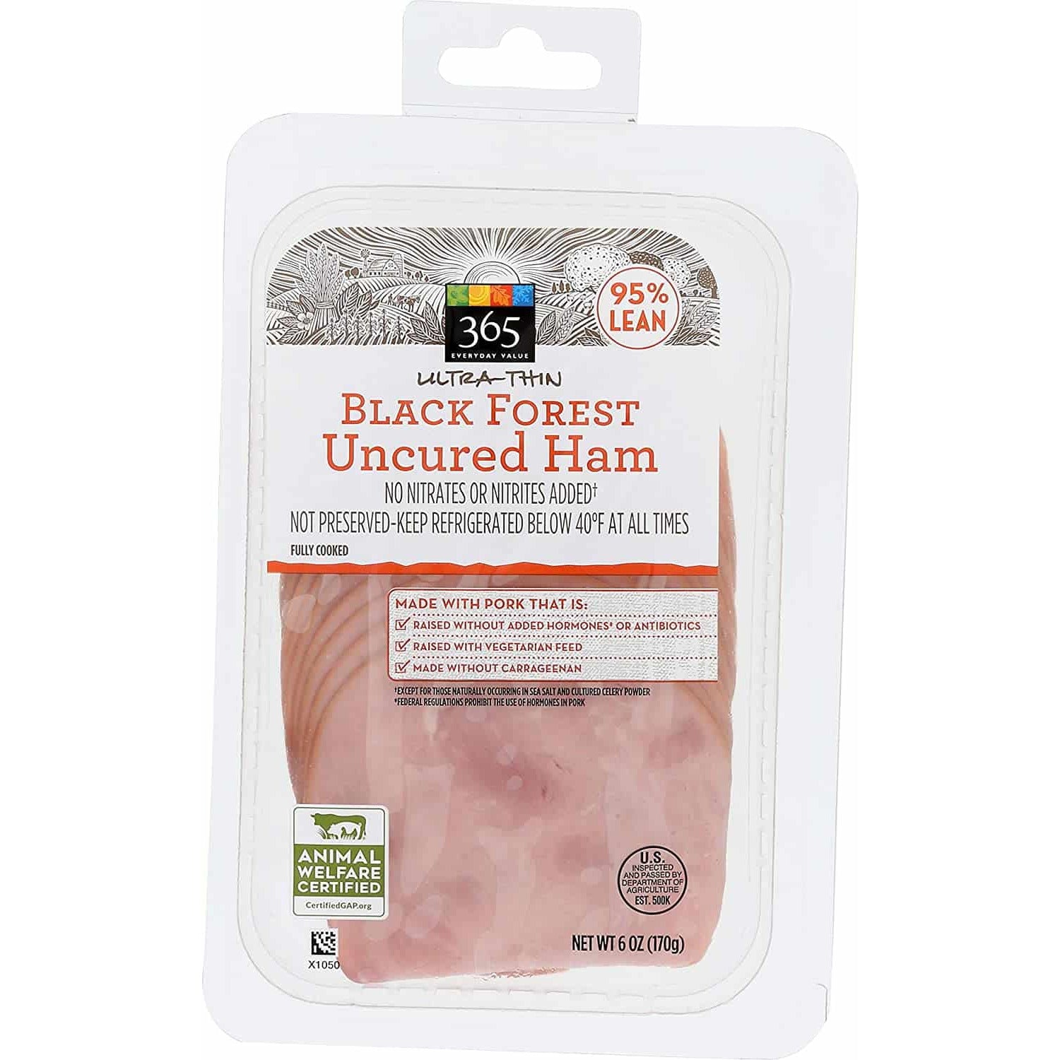 Oasis Fresh Black Forest Uncured Ultra-Thin Ham 6 oz