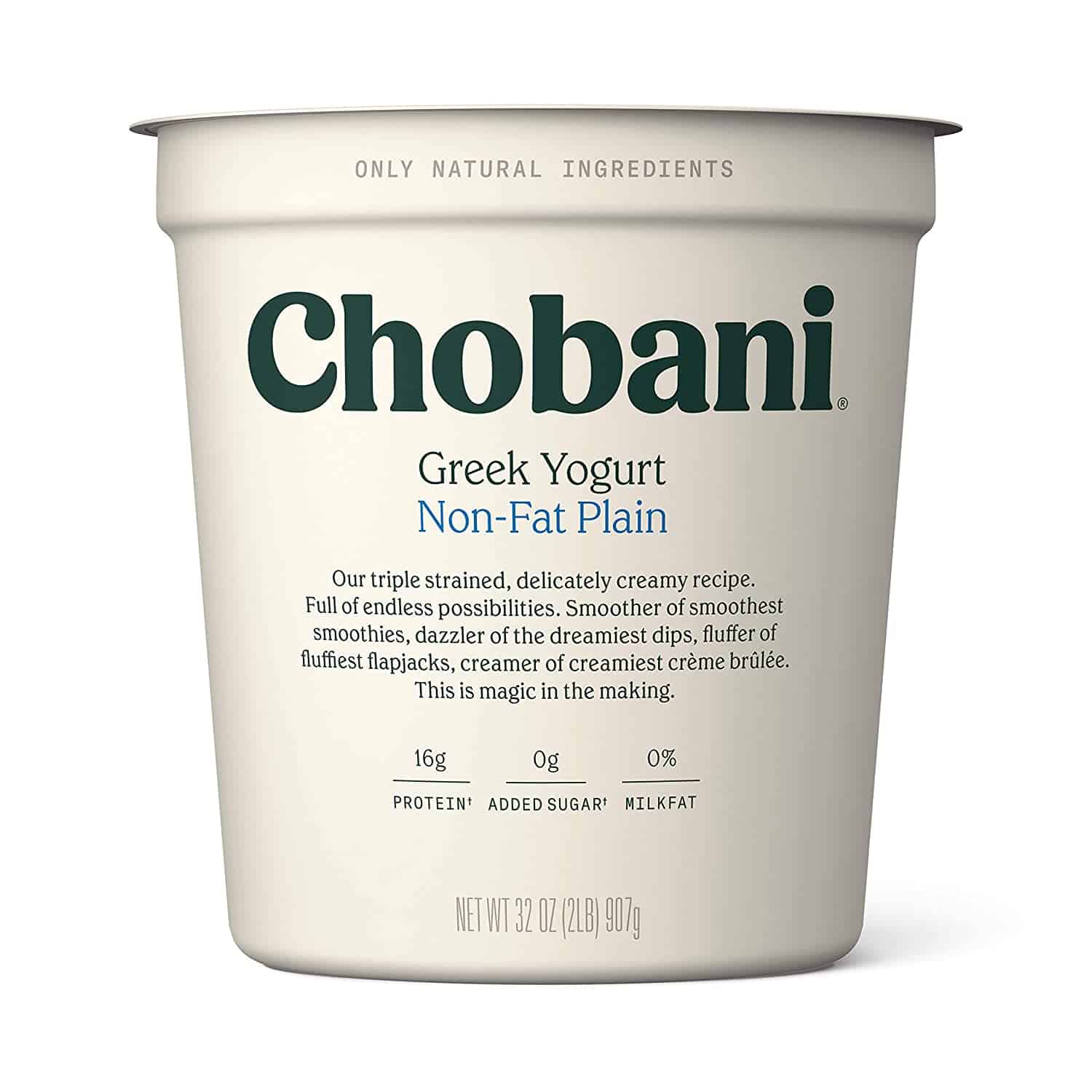 Oasis Fresh Chobani Non-fat Greek Yogurt, Plain 32oz