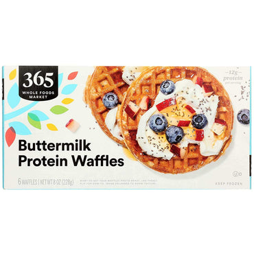 Frozen Buttermilk Protein Waffles (6 Waffles), 8 Oz.