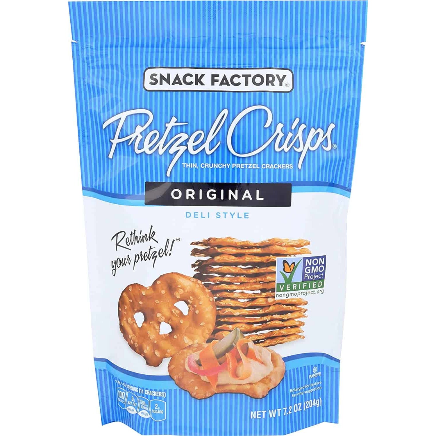 Snack Factory, Pretzel Crisps Original, 7.2oz