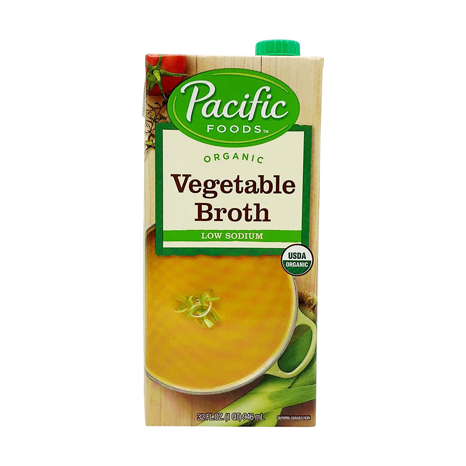 Pacific Foods Organic Low Sodium Vegetable Broth, 32 oz