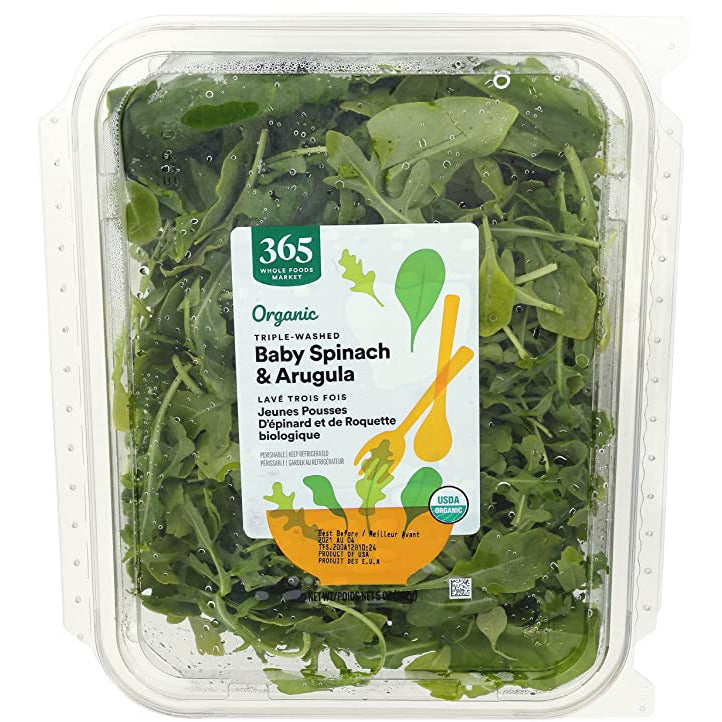 365 by Whole Foods Market, Organic Baby Spinach & Arugula, 5 Ounce