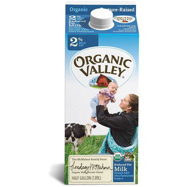 Oasis Fresh 2% Organic Valley Whole Milk Half Gallon