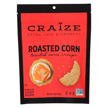 Craize, Toasted Corn Crisps Roasted Corn, 4 Ounce