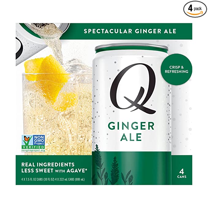 Q Mixers, Ginger Ale, 7.5 Fl Oz, 4 Pack
